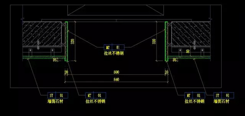 電梯門套 CAD節點圖